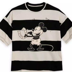 NWT Mickey Mouse Oversize Fashion Shirt Adult Size Medium "Plane Crazy"